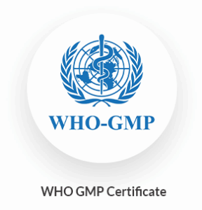 WHO GMP Certificate