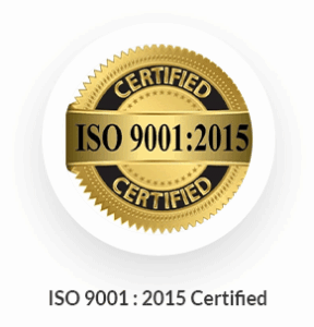 ISO 9001 : 2015 Certified